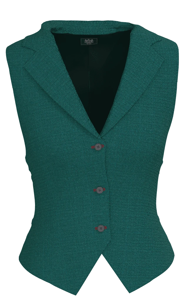 3 button lapel waistcoat
