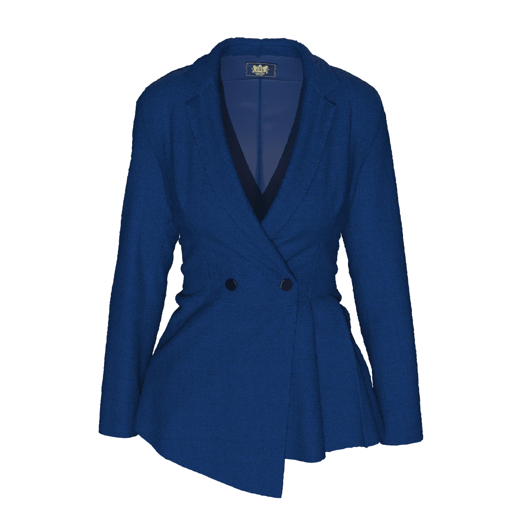 bouble pleat front jacket