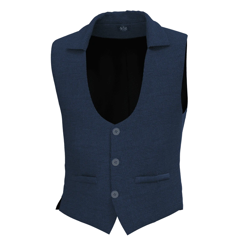 Horse shoe waistcoat with collar