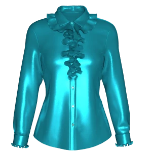Silk Ruffle Blouse