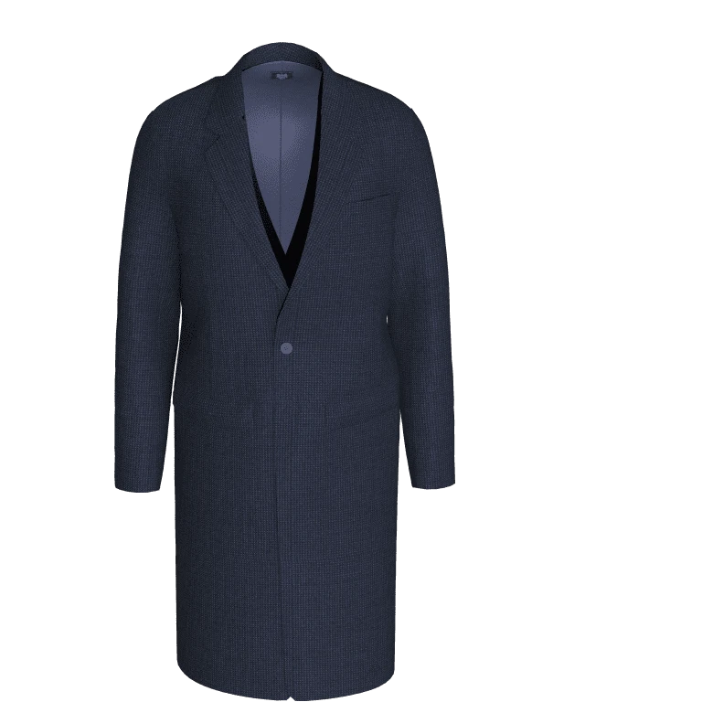 Bespoke tailored uniform Single button coat