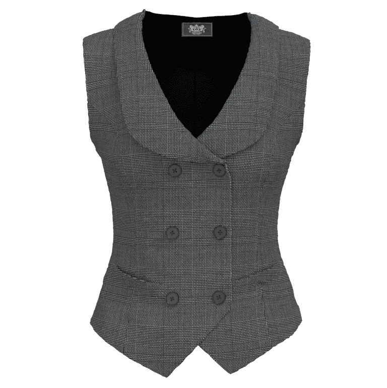 round lapel waist coat